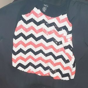 Rue 21 sequin Chevron top